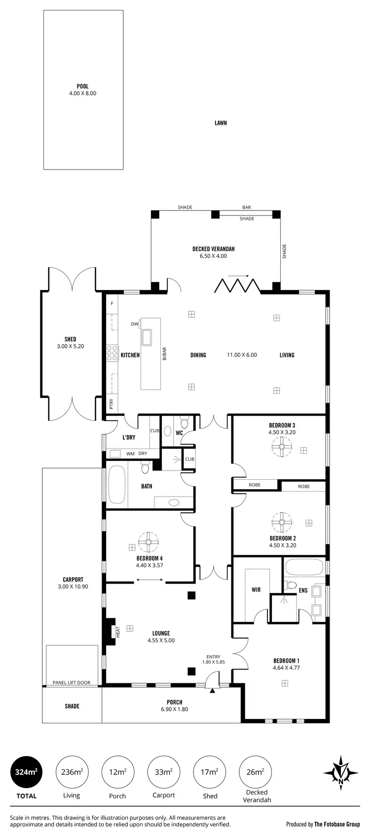Floorplan of Homely house listing, 3 Chopin Road, Somerton Park SA 5044