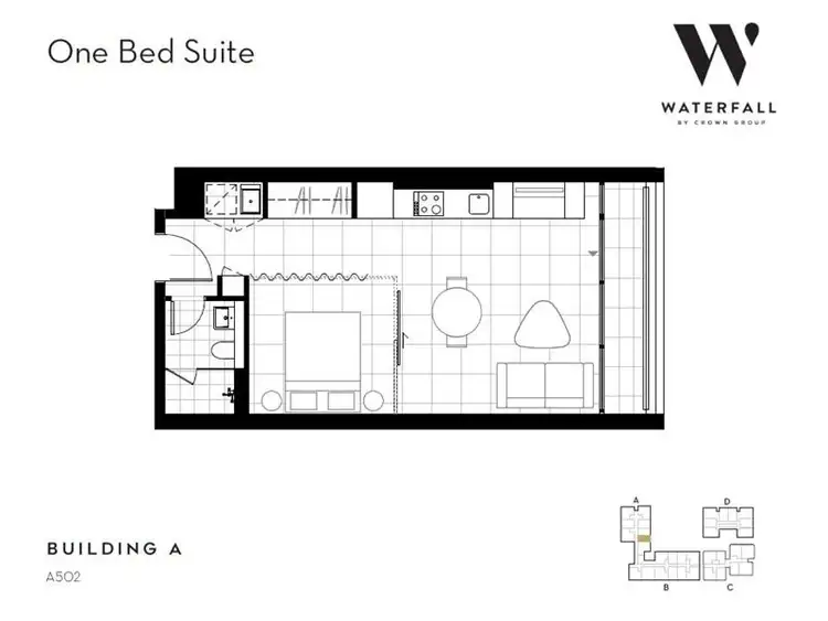 Floorplan of Homely apartment listing, A0602/18 O'dea Avenue, Waterloo NSW 2017