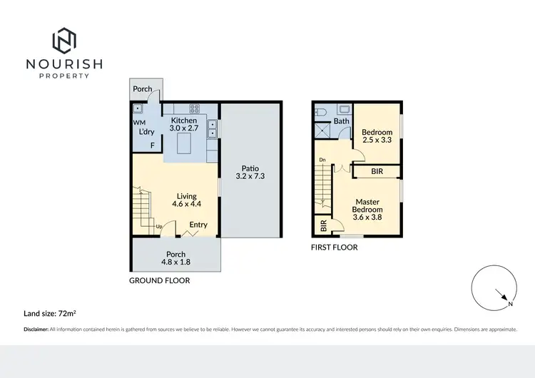 Floorplan of Homely townhouse listing, 2/23 Kennedy Street, Maylands WA 6051