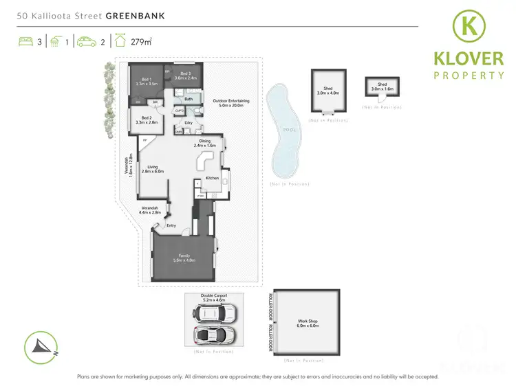 Floorplan of Homely house listing, 50 Kallioota Street, Greenbank QLD 4124