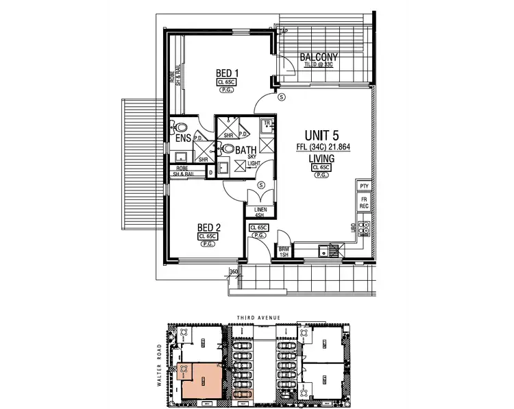 Floorplan of Homely apartment listing, 5/63 Third Avenue, Bassendean WA 6054