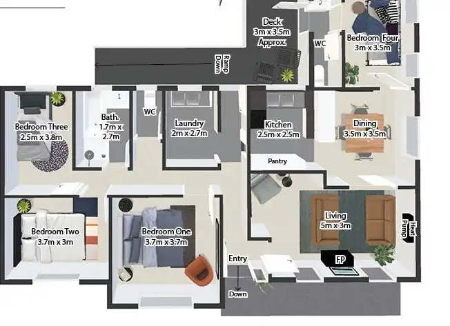 Floorplan of Homely house listing, 16 Wildor Crescent, Mowbray TAS 7248