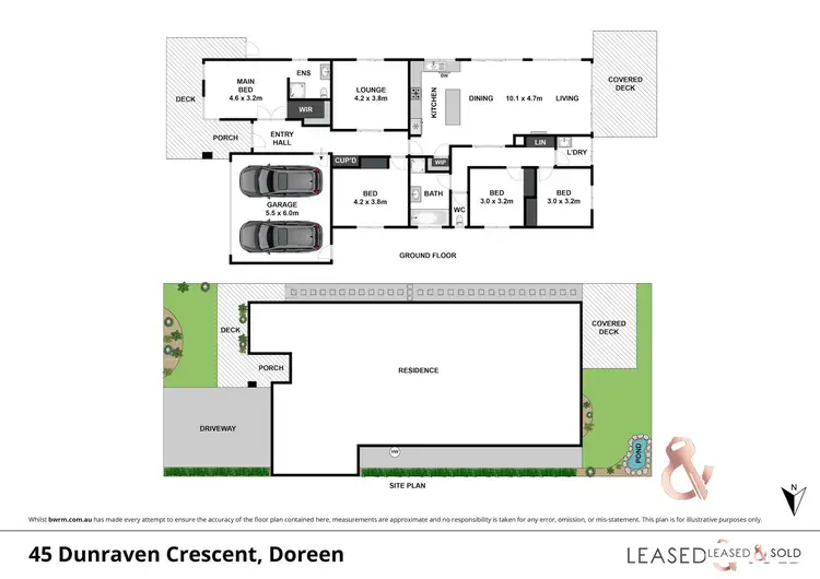 Floorplan of Homely house listing, 45 Dunraven Crescent, Doreen VIC 3754