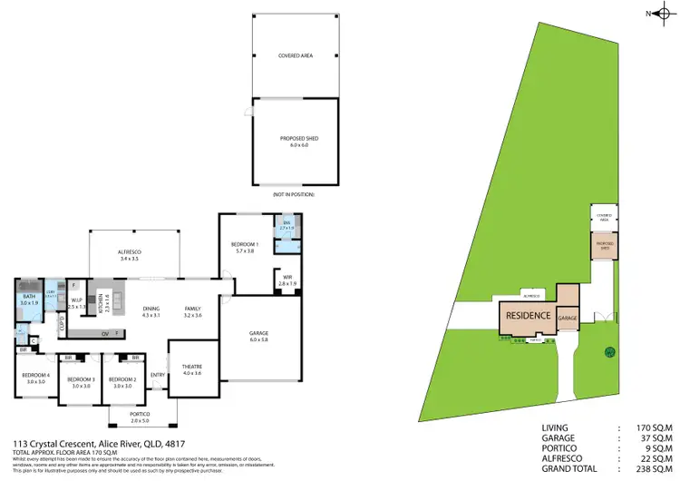 Floorplan of Homely house listing, 113 Crystal Crescent, Alice River QLD 4817