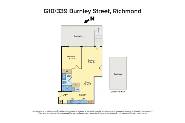 Floorplan of Homely apartment listing, G10/339 Burnley Street, Richmond VIC 3121