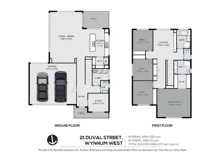 Floorplan of Homely house listing, 21 Duval Street, Wynnum West QLD 4178