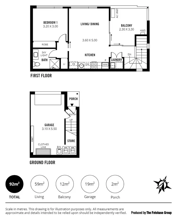 Floorplan of Homely house listing, Mews 14 Hackett Way, Brighton SA 5048