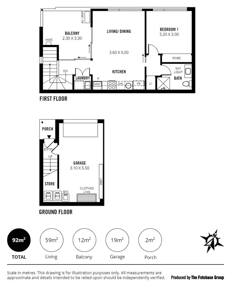 Floorplan of Homely house listing, Mews 13 Hackett Way, Brighton SA 5048