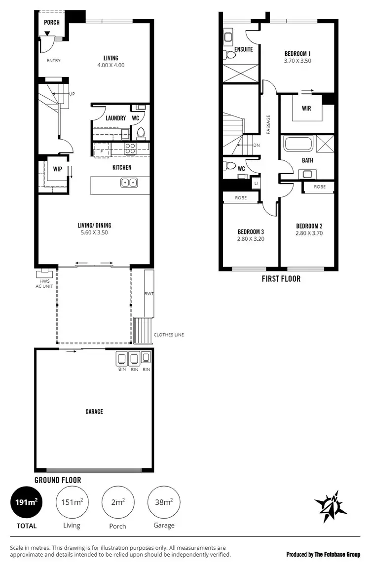 Floorplan of Homely townhouse listing, TH8 Hackett Way, Brighton SA 5048