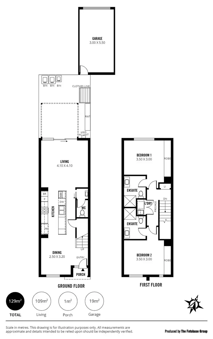 Floorplan of Homely townhouse listing, TH3 Hackett Way, Brighton SA 5048
