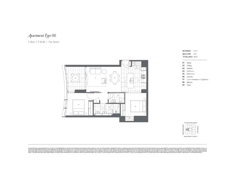Floorplan of Homely apartment listing, 1608/15 Manning Street, South Brisbane QLD 4101