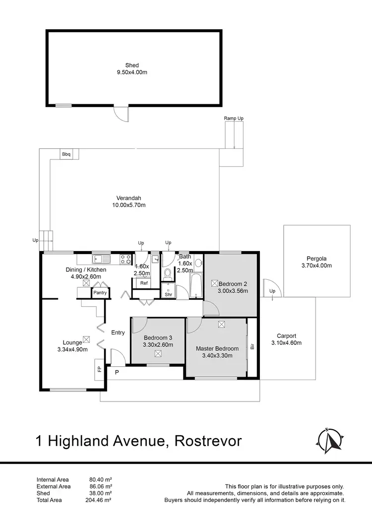 Floorplan of Homely house listing, 1 Highland Ave, Rostrevor SA 5073
