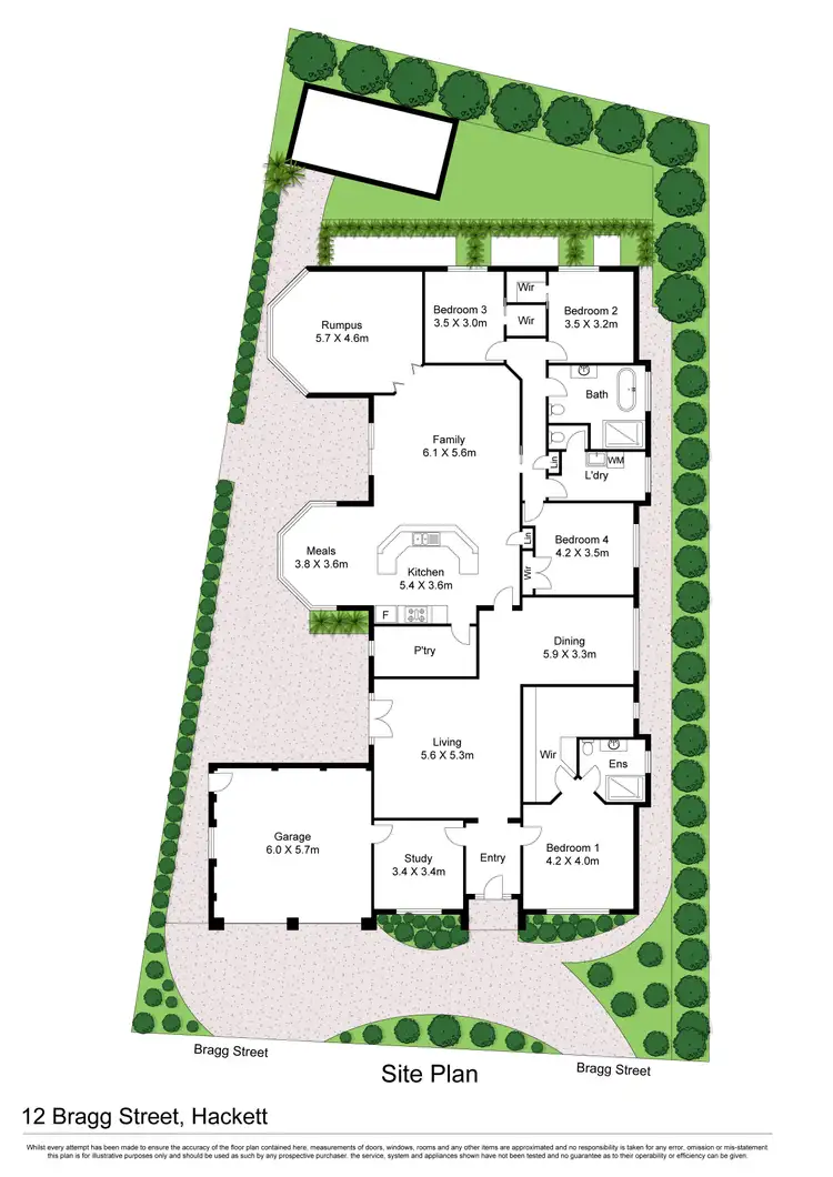 Floorplan of Homely house listing, 12 Bragg Street, Hackett ACT 2602