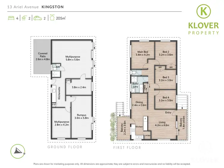 Floorplan of Homely house listing, 13 Ariel Avenue, Kingston QLD 4114