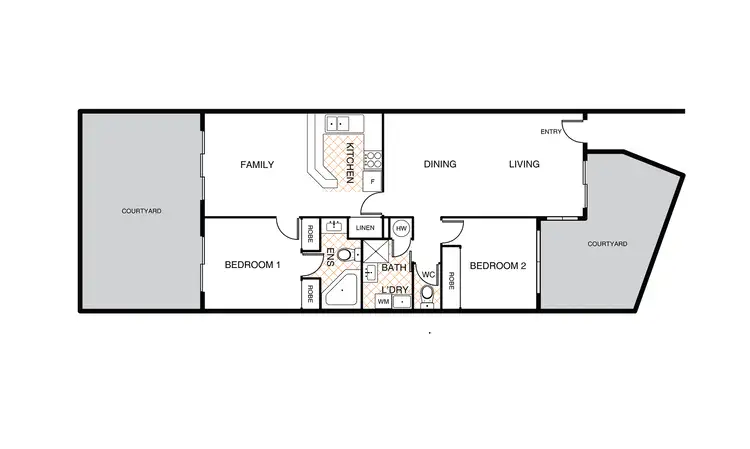 Floorplan of Homely apartment listing, 9/44 Jerrabomberra Ave, Narrabundah ACT 2604