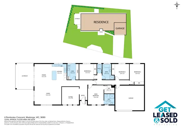 Floorplan of Homely house listing, 4 Pembroke Cresent, Wodonga VIC 3690
