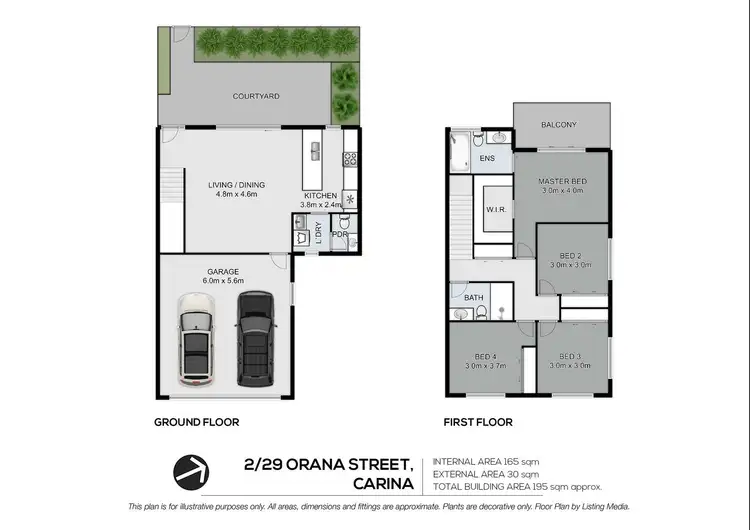 Floorplan of Homely house listing, 2/29 Orana Street, Carina QLD 4152
