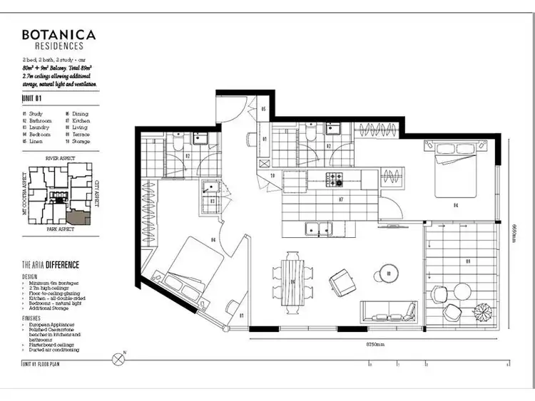 Floorplan of Homely apartment listing, 901/4 Edmondstone Street, South Brisbane QLD 4101