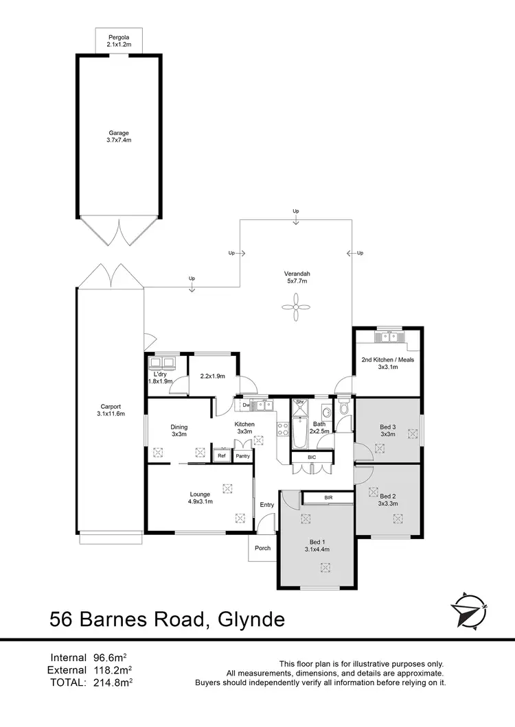 Floorplan of Homely house listing, 56 Barnes Road, Glynde SA 5070