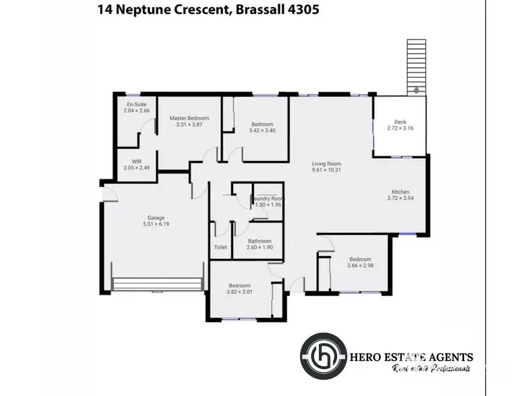 Floorplan of Homely house listing, 14 Neptune Cres, Brassall QLD 4305