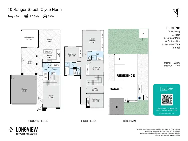 Floorplan of Homely house listing, 10 Ranger Street, Clyde North VIC 3978