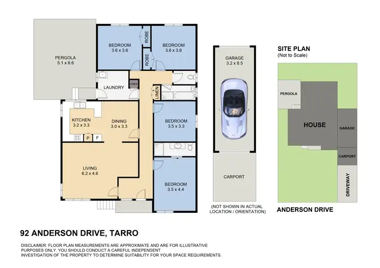 Floorplan of Homely house listing, 92 Anderson Drive, Tarro NSW 2322