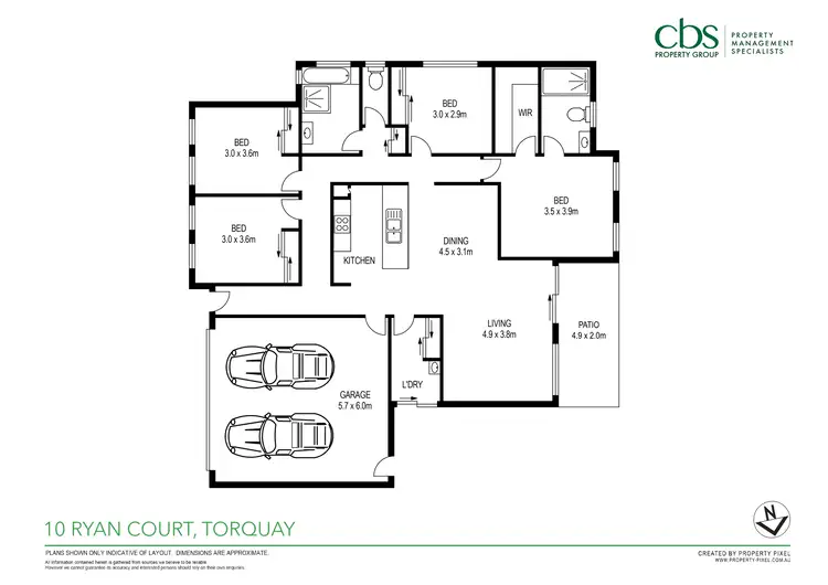 Floorplan of Homely house listing, 10 Ryan Way, Torquay QLD 4655