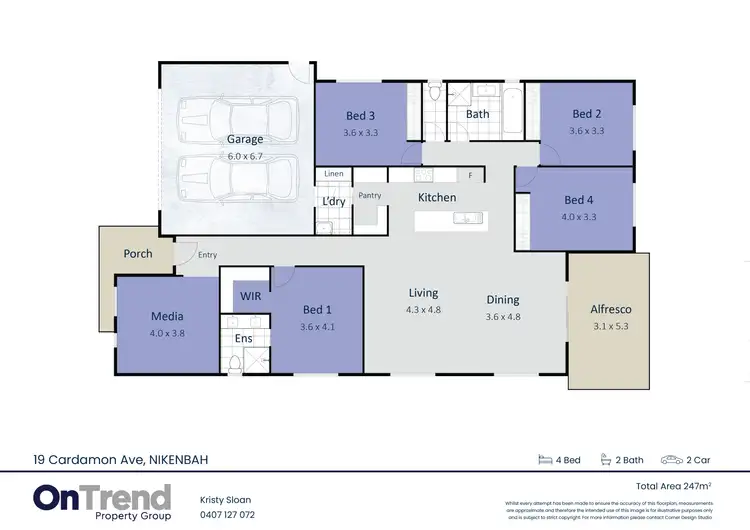 Floorplan of Homely house listing, 19 Cardamon Avenue, Nikenbah QLD 4655