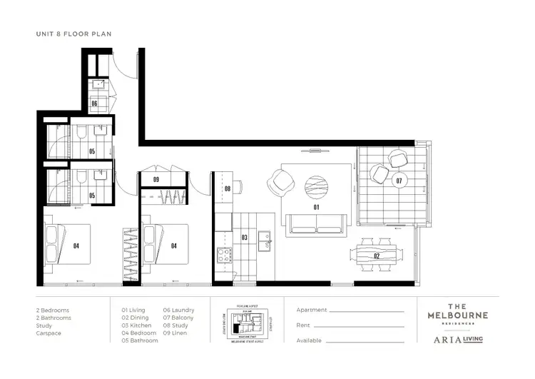 Floorplan of Homely apartment listing, 1708/111 Melbourne Street, South Brisbane QLD 4101