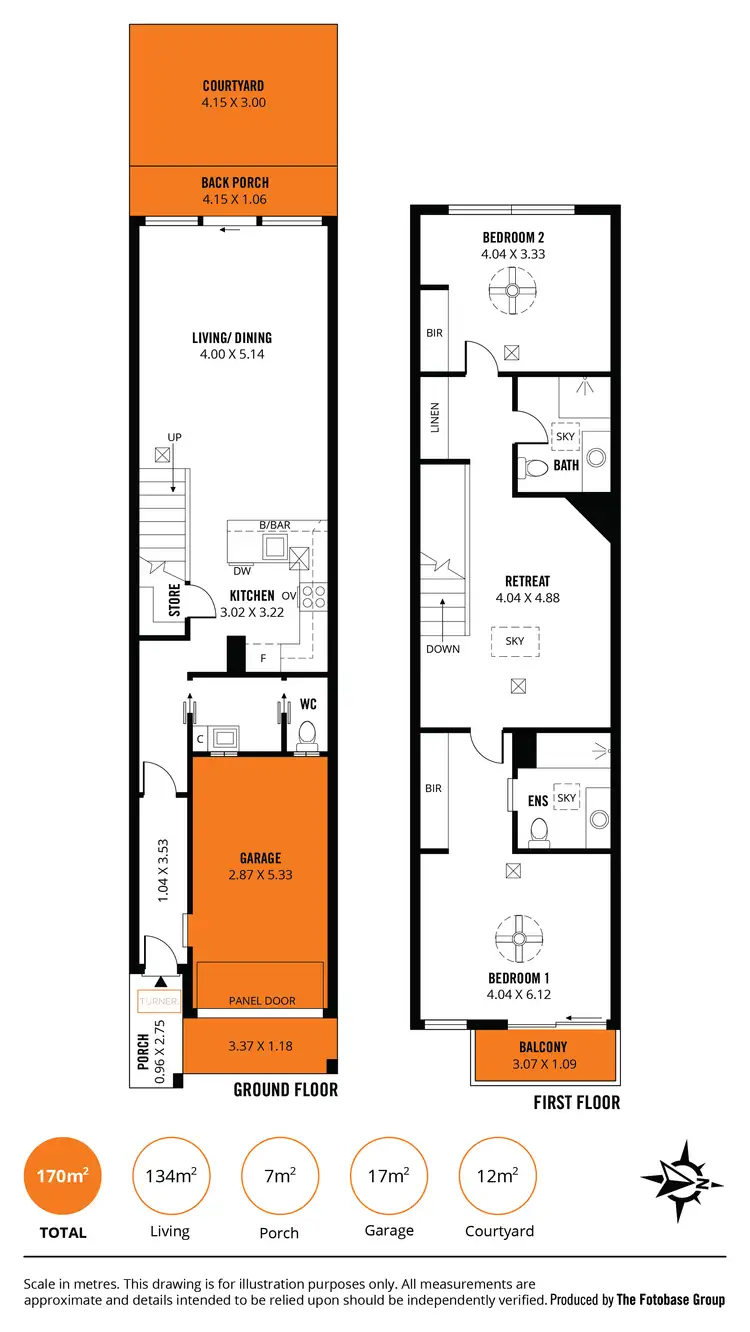 Floorplan of Homely townhouse listing, 1/23 Edmund Street, Norwood SA 5067