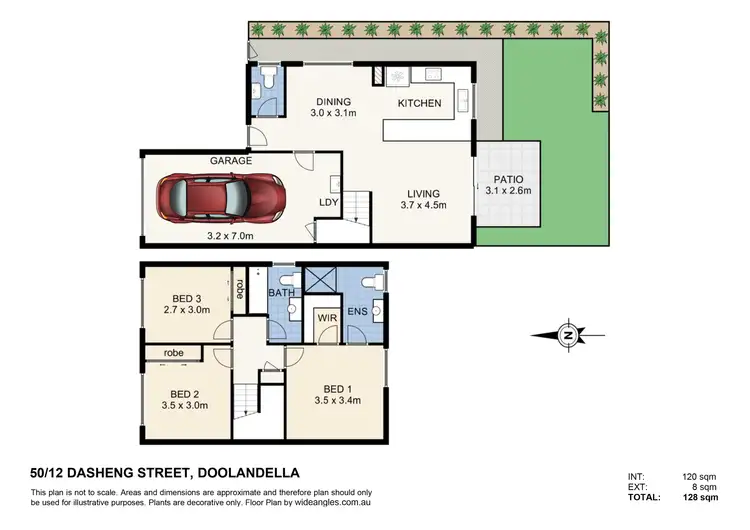 Floorplan of Homely townhouse listing, 50/12 Dasheng Street, Doolandella QLD 4077