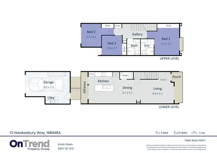 Floorplan of Homely terrace listing, 13 Hawkesbury Way, Nirimba QLD 4551
