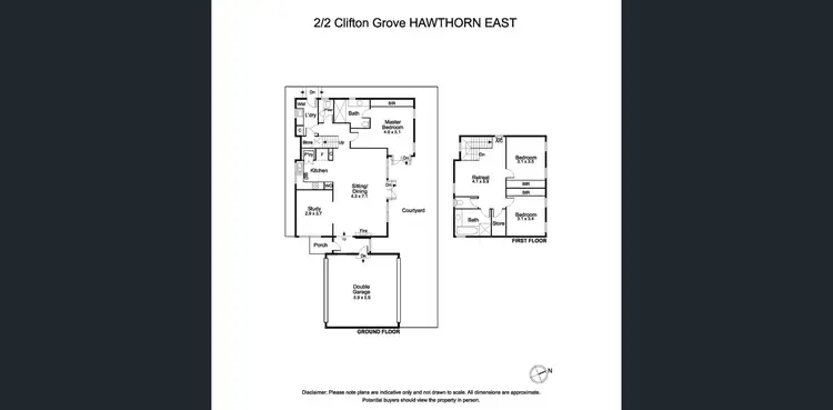 Floorplan of Homely house listing, 2/2 Clifton Grove, Hawthorn East VIC 3123