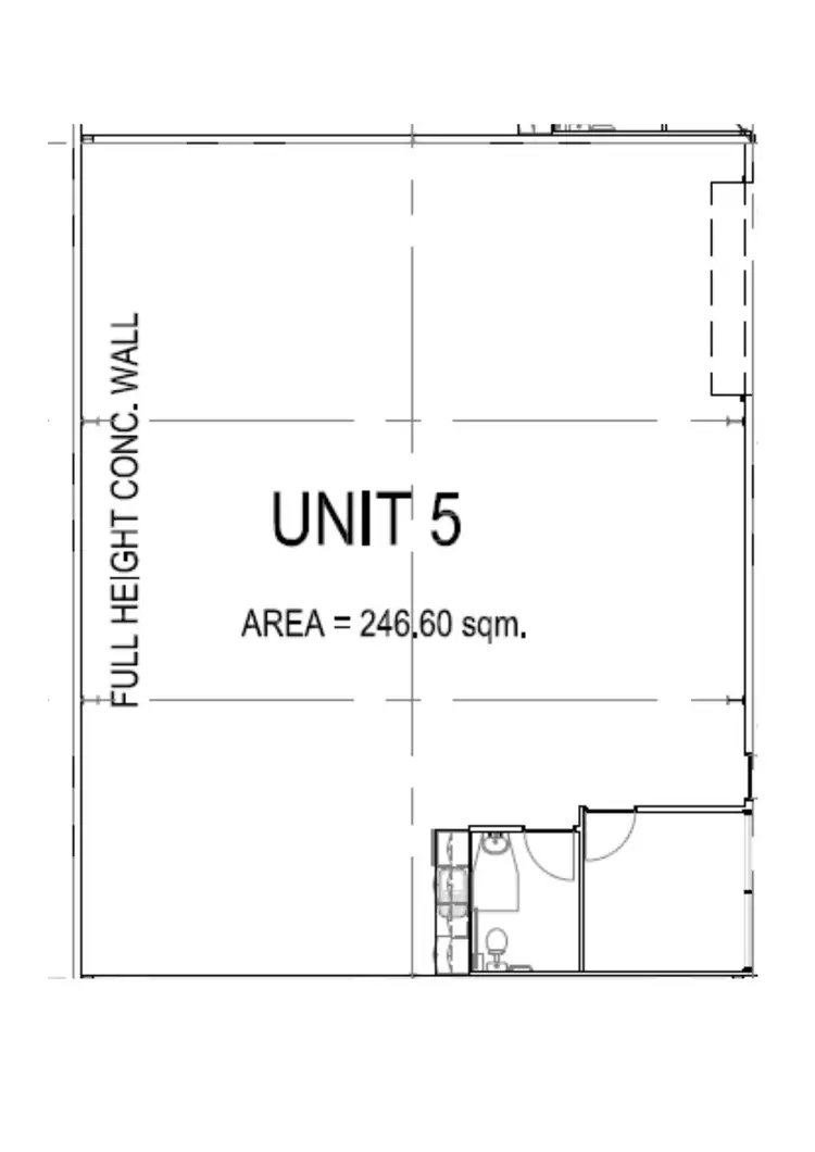Floorplan of Homely warehouse listing, 5/4-8 Deeds Road, Camden Park SA 5038