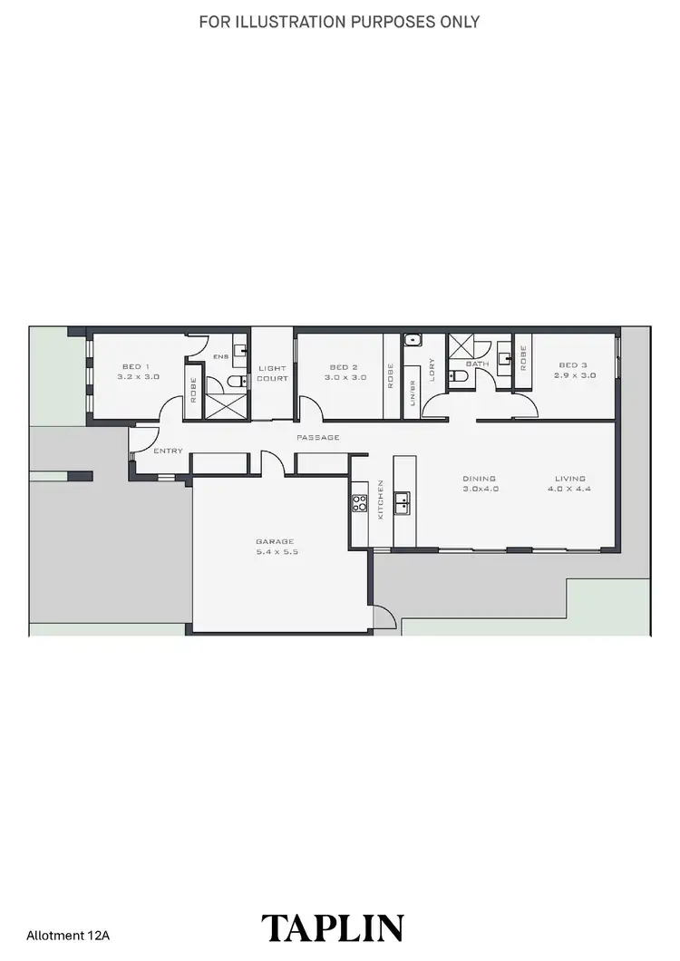 Floorplan of Homely house listing, Allotment 12A Hackett Way, Brighton SA 5048