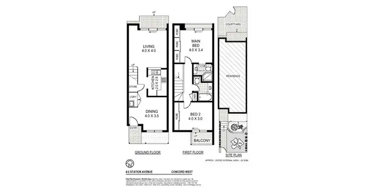 Floorplan of Homely townhouse listing, 8/2 Station Avenue, Concord West NSW 2138