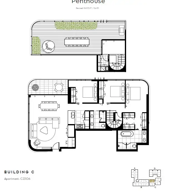 Floorplan of Homely apartment listing, c2206 19-21 Dunkerley Place, Waterloo NSW 2017