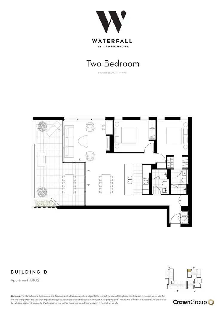 Floorplan of Homely apartment listing, D0102/19 Dunkerley Place, Waterloo NSW 2017
