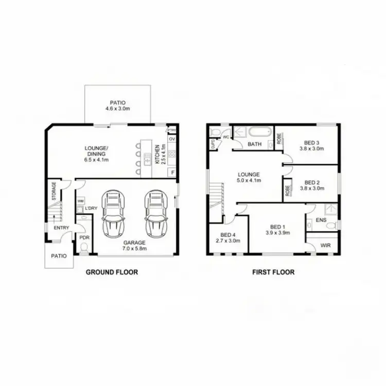 Floorplan of Homely townhouse listing, 10/51 Silkyoak Drive, Morayfield QLD 4506
