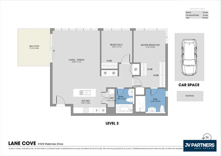 Floorplan of Homely apartment listing, 310/9 Waterview Drive, Lane Cove NSW 2066