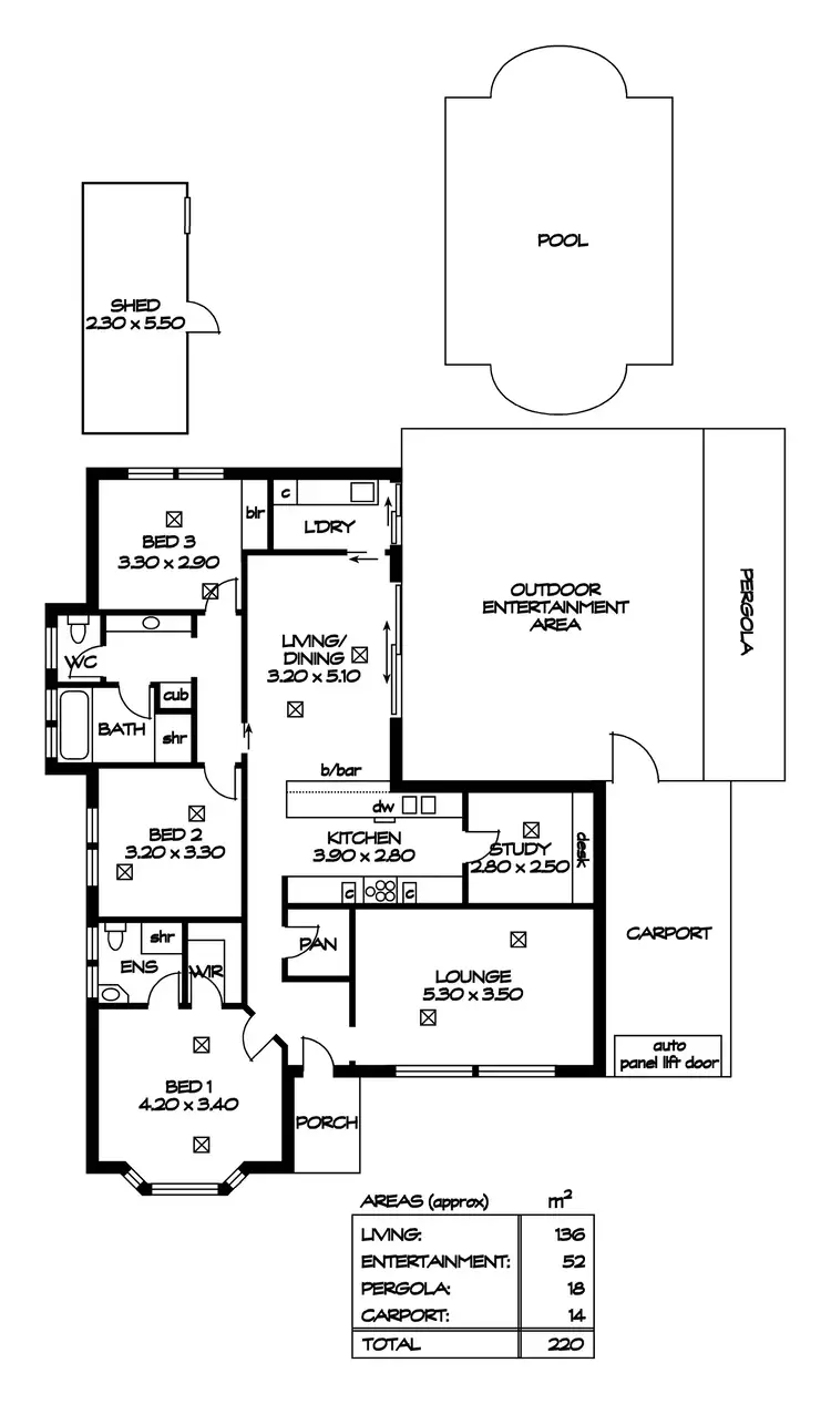 Floorplan of Homely house listing, 13 Prelude Circuit, Hillbank SA 5112