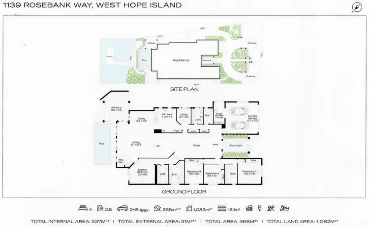 Floorplan of Homely house listing, 1139 Rosebank Way West, Hope Island QLD 4212