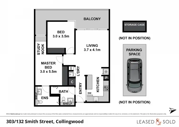 Floorplan of Homely house listing, 303/132 Smith Street, Collingwood VIC 3066