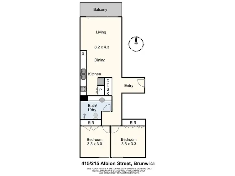 Floorplan of Homely apartment listing, 415/215 Ilhan Lane, Brunswick VIC 3056