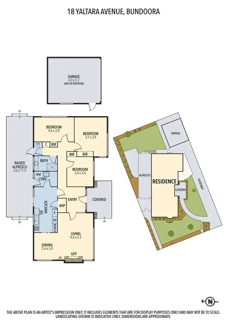 Floorplan of Homely house listing, 18 Yaltara Ave, Bundoora VIC 3083