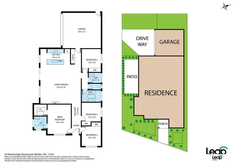 Floorplan of Homely house listing, 50 Newbridge Boulevard, Wallan VIC 3756