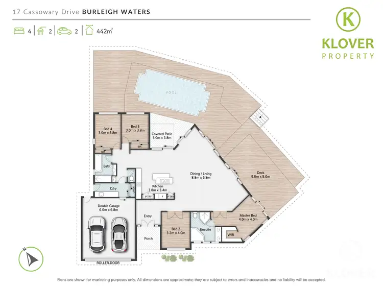 Floorplan of Homely house listing, 17 Cassowary dr, Burleigh Waters QLD 4220