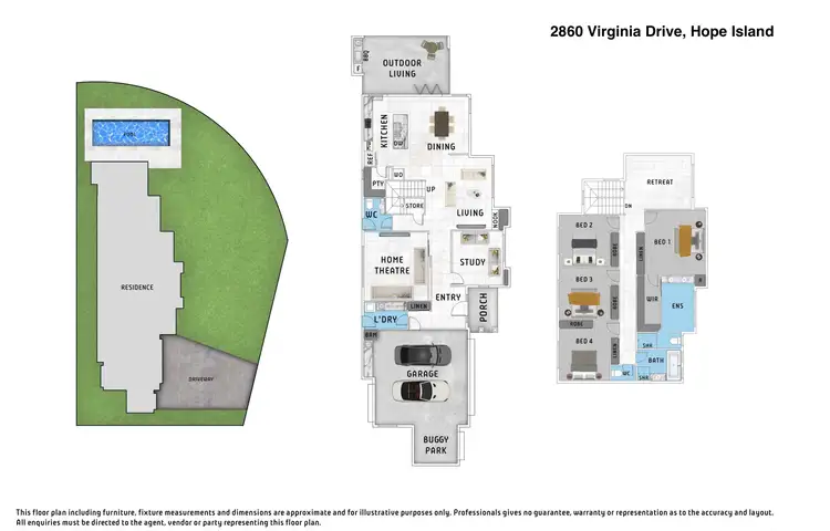 Floorplan of Homely house listing, 2860 Virginia Drive, Hope Island QLD 4212