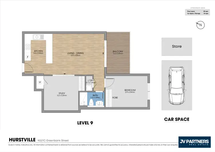 Floorplan of Homely apartment listing, 902/1C Greenbank Street, Hurstville NSW 2220