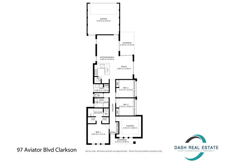 Floorplan of Homely house listing, 97 Aviator Boulevard, Clarkson WA 6030